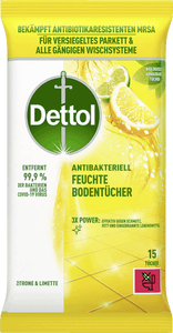 Dettol Antibakteriell Feuchte Bodentücher Zitrone & Limette